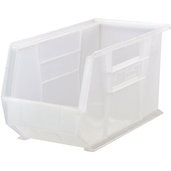 Quantum Storage Systems Storage Bin, Polypropylene, Clear, 9 in H QUS265CL - main